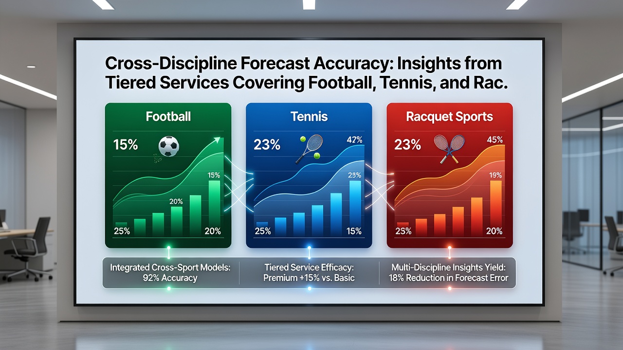 Detailed breakdown of cross-discipline accuracy metrics comparing football, tennis, and racing performance in July 2026