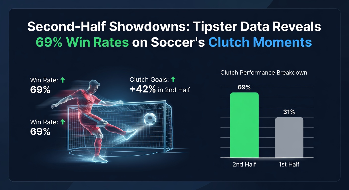 Soccer players clashing in the intense second half of a match, highlighting clutch goal-scoring moments