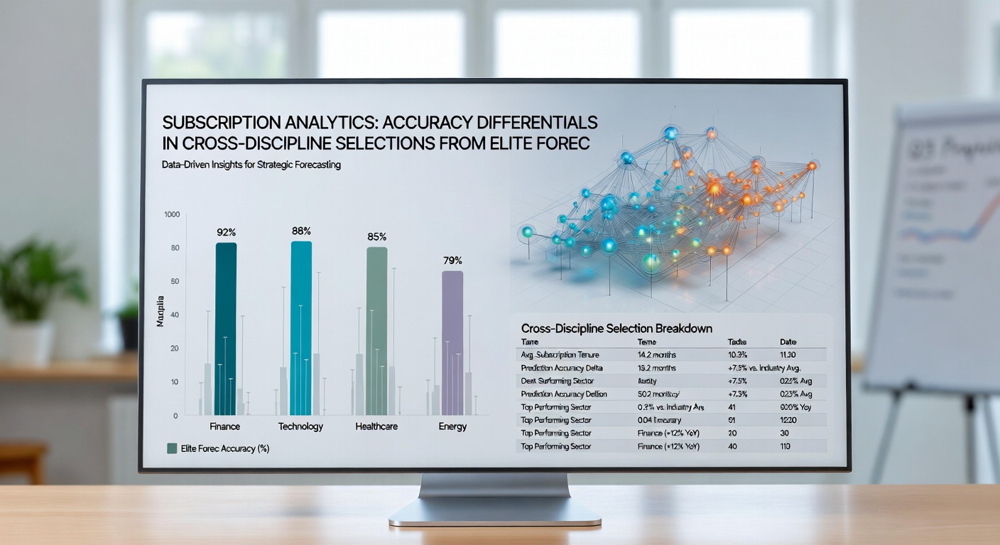 Chart comparing win percentages for single-discipline versus cross-discipline selections on elite forecast platforms