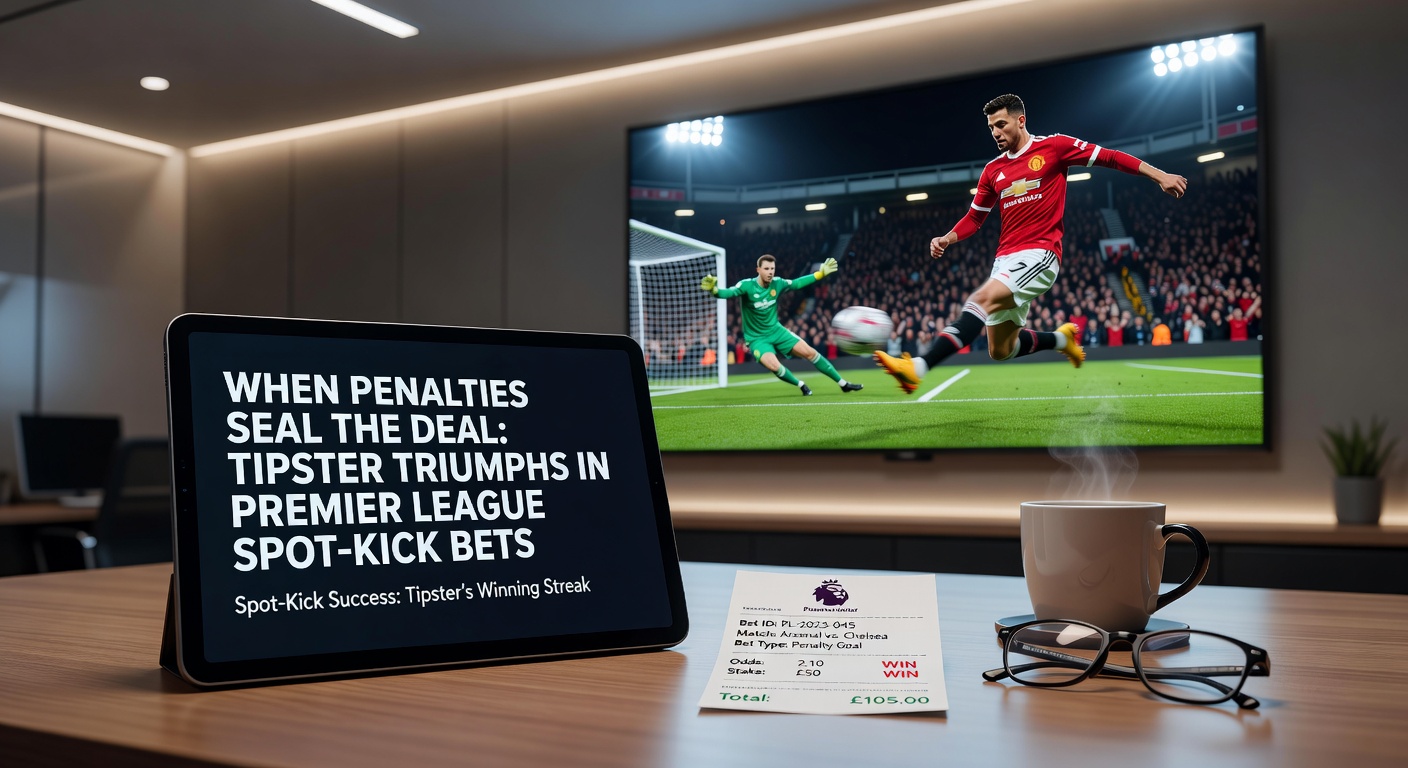 Premier League players facing a tense penalty shootout under stadium lights, highlighting the high-stakes drama of spot-kick moments